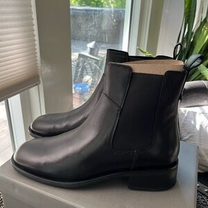 VAGABOND SHEILA BLACK LEATHER CHELSEA BOOTS 39 9 US